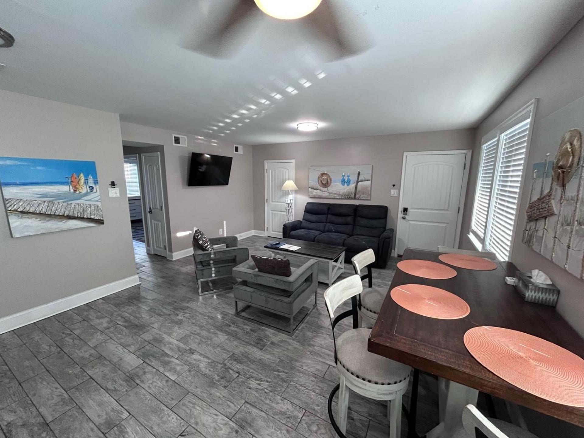 Beach Block Parking Modern Decor Porch Brigantine Exterior photo